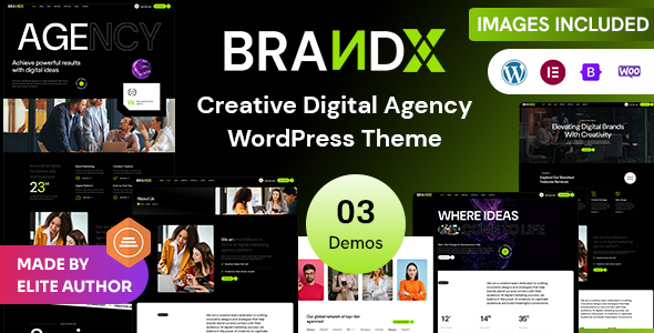 Brandx – Creative Digital Agency WordPress Theme