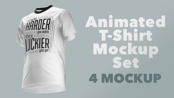 Animated T-Shirt Mockup Set Product Promo template preview