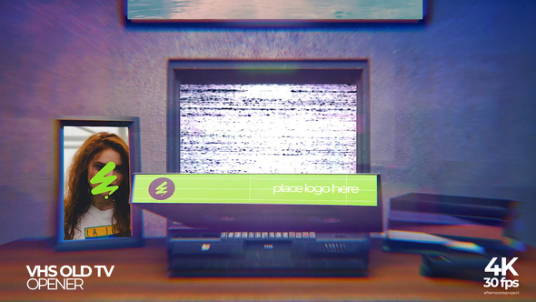 VHS Old TV Opener Openers template preview