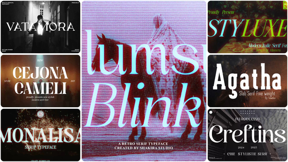 Film Cinematic Title Retro Halftone Video Effects Pack MOGRT Premiere Pro template preview