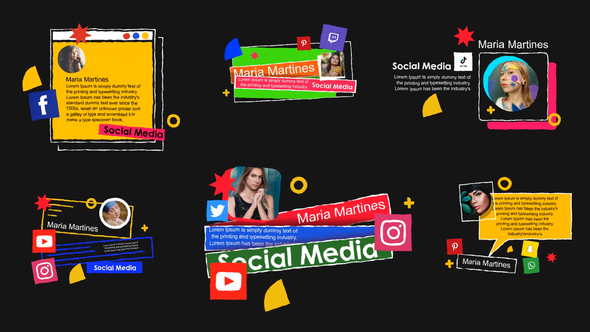 Dynamic Social Media Titles | Hand-Drawn Animation Pack Titles template preview