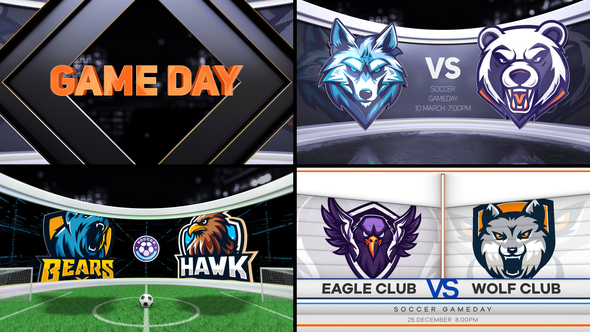 Soccer VS 3 Logo Stings template preview