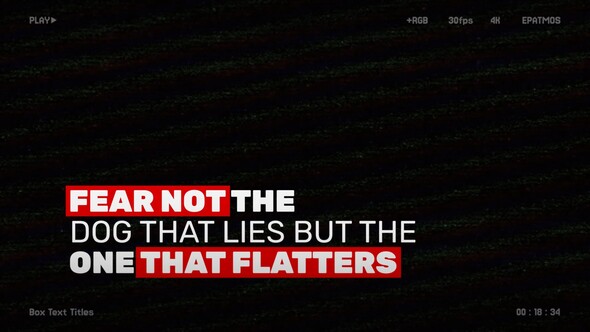 Box Text Titles | AE Titles template preview