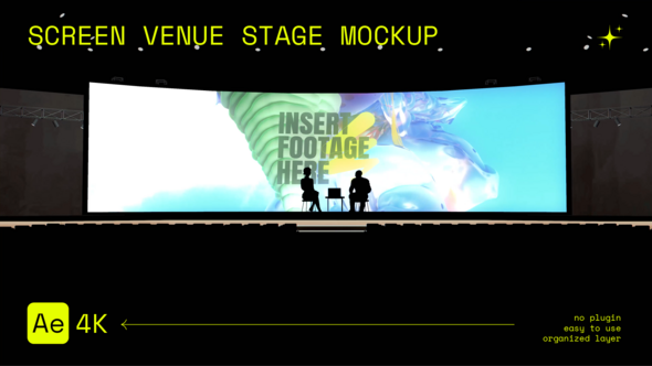 Screen Venue Stage Mockup broadcast-packages template preview