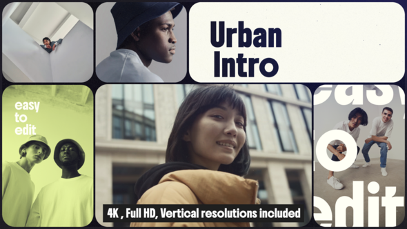 Bento Urban Intro Openers template preview