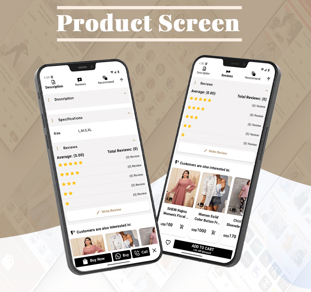 Flutter Fashion - Fashion Shop Ecommerce UI KIT | Flutter e-commerce ...