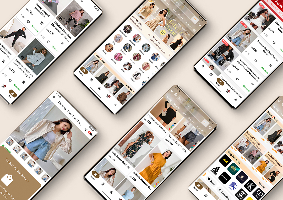 Flutter Fashion - Fashion Shop Ecommerce UI KIT | Flutter e-commerce ...