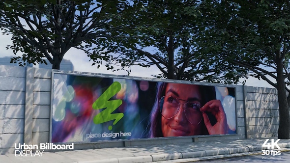 Urban Street Billboard Mockup Video Displays template preview