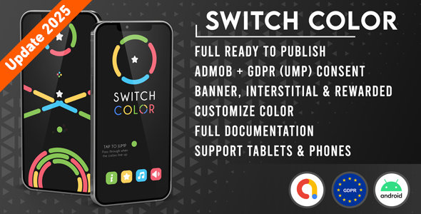 Switch Color - Unity | Admob + GDPR