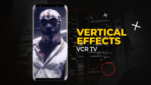 Vertical CRT TV Effects | After Effects Elements template preview