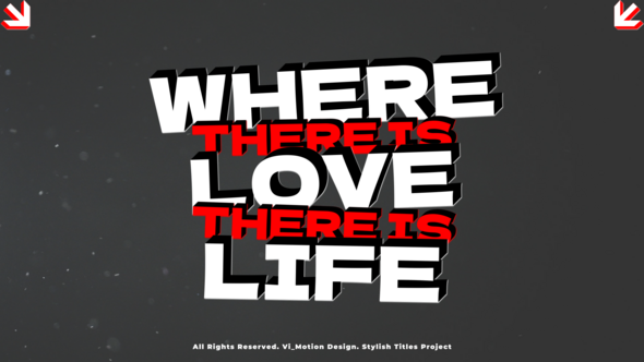 Stylish Titles Titles template preview