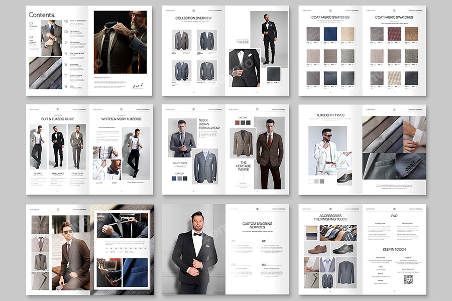 Menswear Catalog Template, Print Templates GraphicRiver