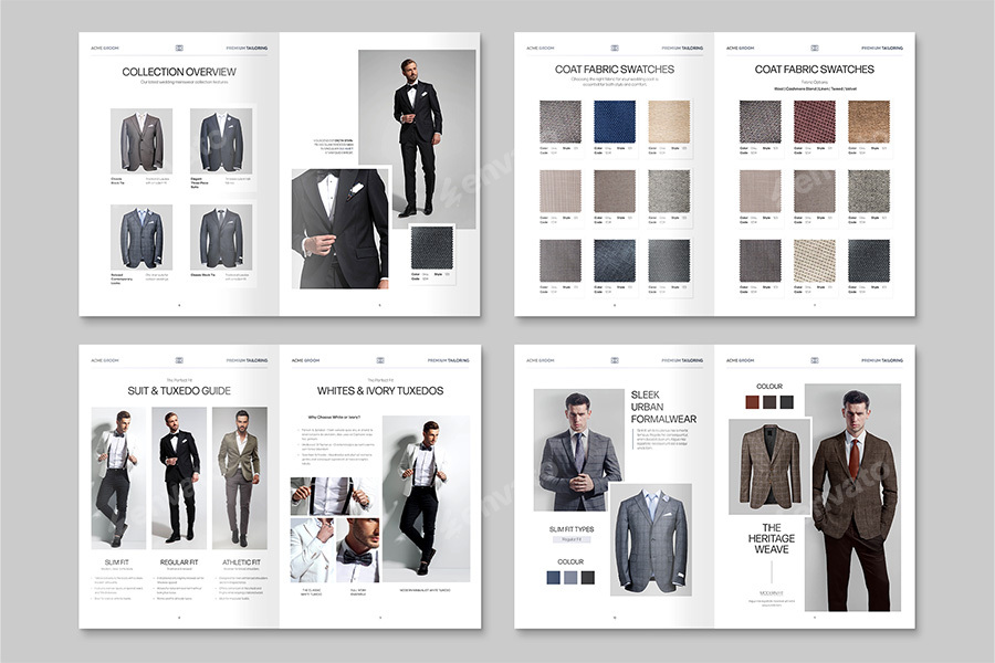 Menswear Catalog Template, Print Templates GraphicRiver