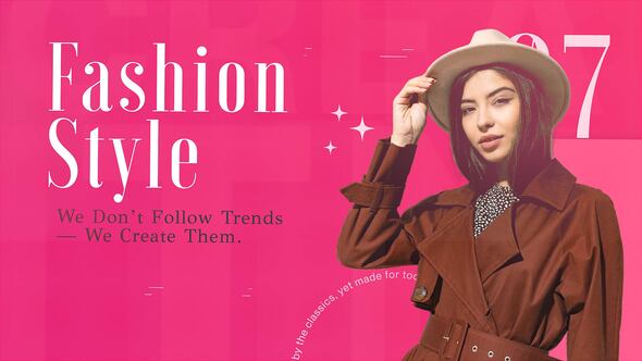 Redefining Fashion, One Look at a Time broadcast-packages template preview