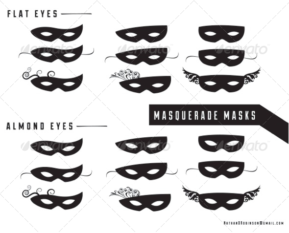 Masquerade Masks by mrnrobinson | GraphicRiver