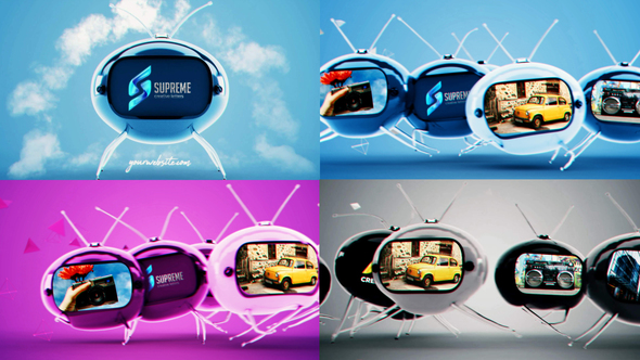 Crazy Old Tv Reveal Openers template preview