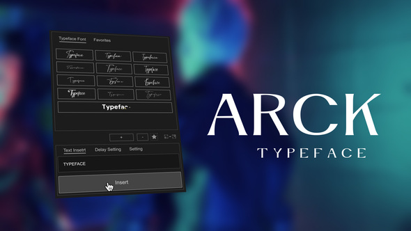 Animated Typeface - Arck Titles template preview