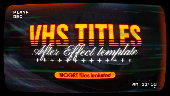 VHS Titles Titles template preview