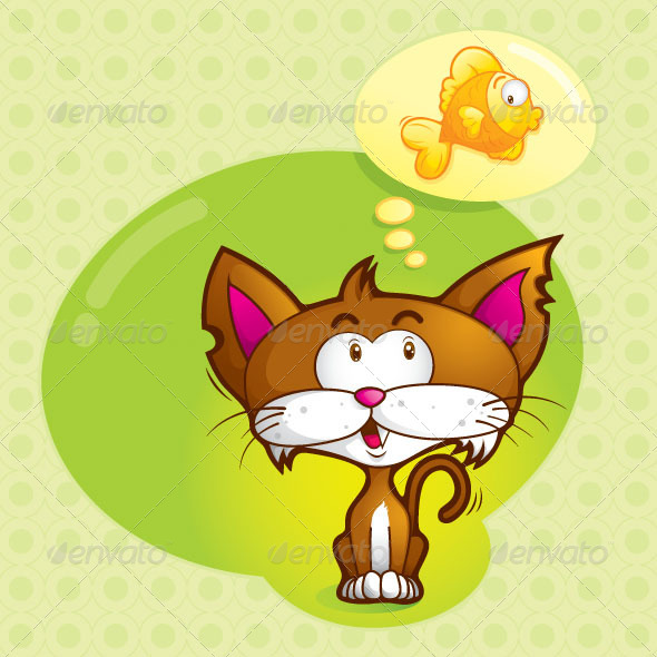 Imagine (cute cat) - Animals Characters
