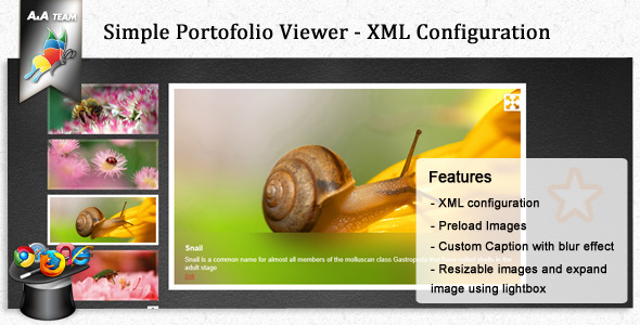 Simple Portofolio Viewer - Javascript XML Gallery
