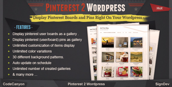 Pinterest to WordPress - CodeCanyon 5304915