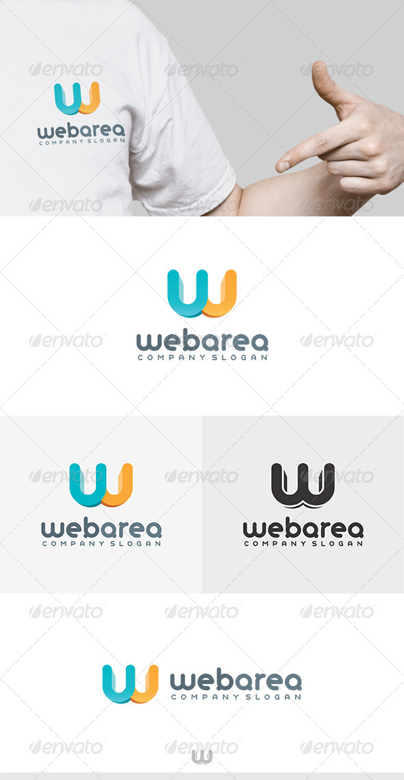 Web Area Logo - Letters Logo Templates