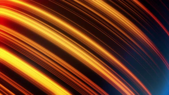 Curved stream of golden energy alt