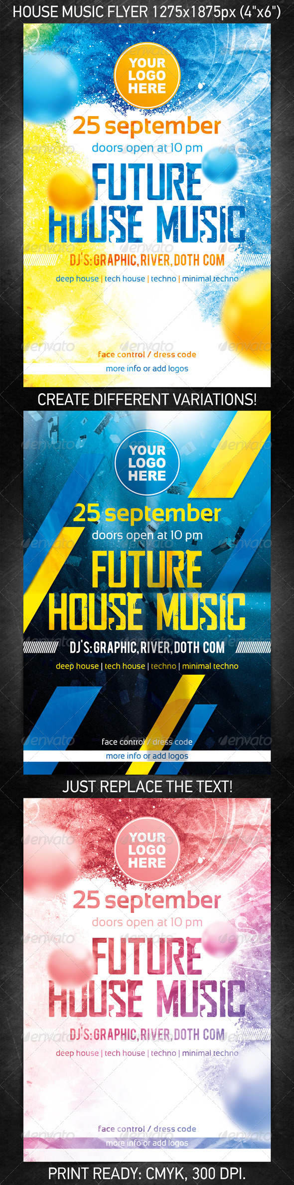 Future House Music Flyer - Clubs & Parties Events