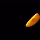 Peach Slices are Flying Diagonally on the Black Background in Super Slow Motion - VideoHive Item for Sale