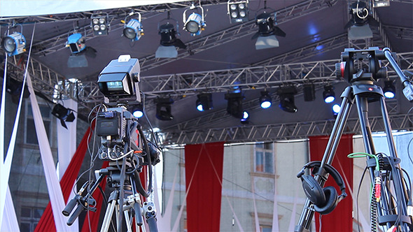 Professional Camera on Tripod alt