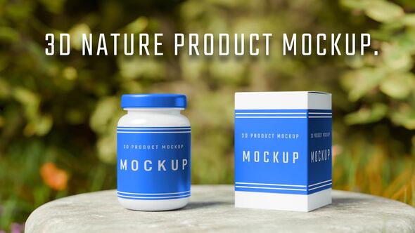 Nature Product mockup Product Promo template preview