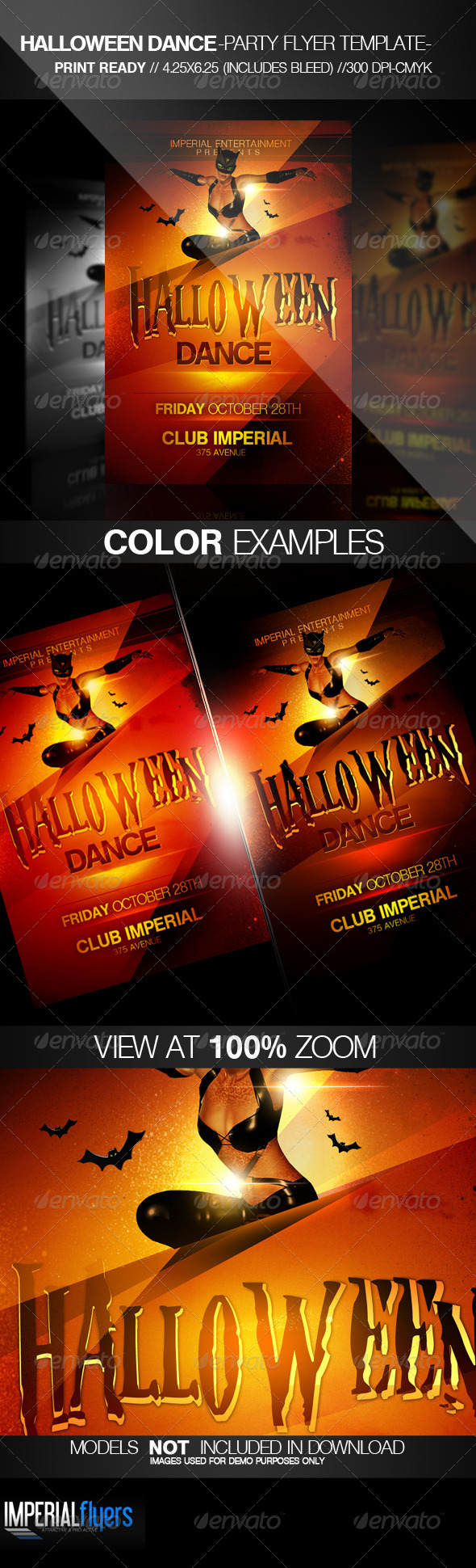 Halloween Dance Party Flyer - Clubs & Parties Events