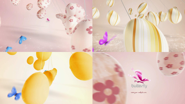 Funky Eggs Swing Premiere Pro template preview