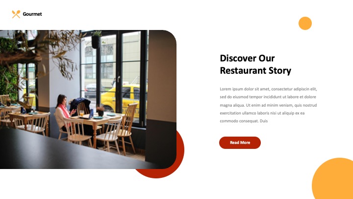 Gourmet - Restaurant Keynote Presentation Template, Presentation Templates