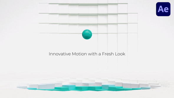 Minimal Voxel Motion Logo Unveil Elements template preview