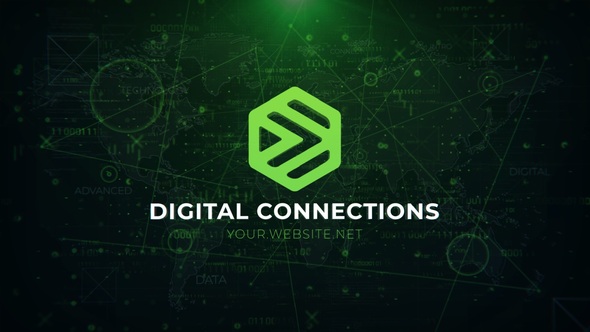 Digital Connections Logo Logo Stings template preview