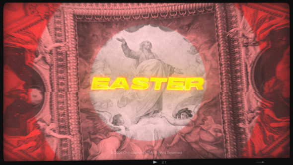 Easter Cinematic Opener Elements template preview