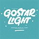 Gostar Light Brush Marker Display Handmade Font