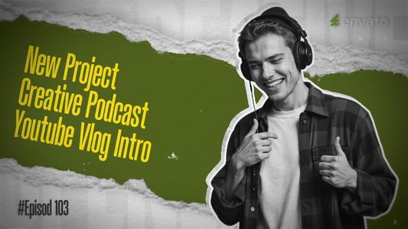 Paper Style Podcast Opener | Intro Openers template preview