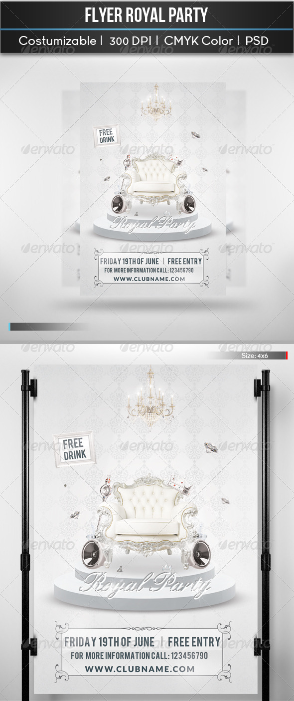 Flyer Royal Party - Clubs & Parties Events