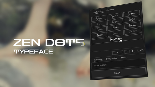Animated Typeface - Zen Dots Titles template preview