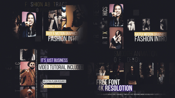 Fashion Intro broadcast-packages template preview