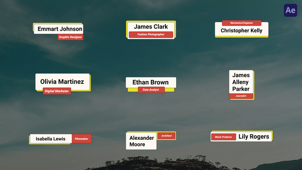 Pop Creative Lower Third | After Effect Elements template preview
