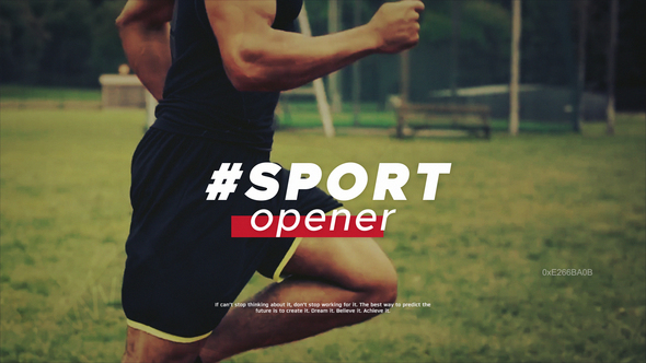 Sport Opener Openers template preview