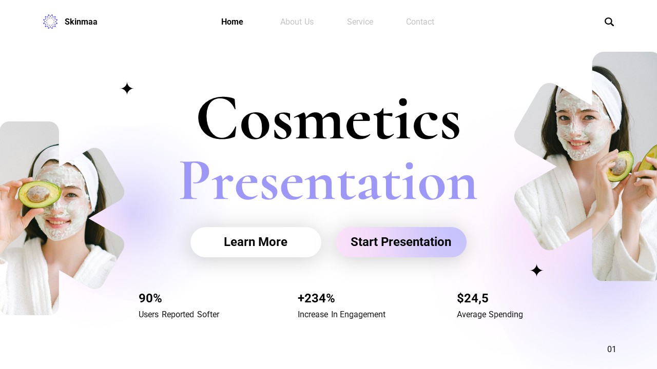 Cosmetics PowerPoint Template, Presentation Templates | GraphicRiver