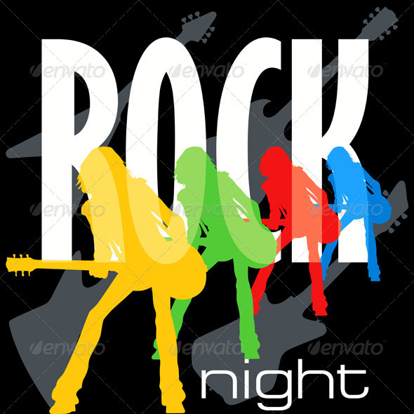 Rock Night Poster Template