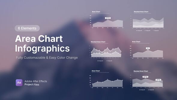Area Chart Infographics Infographics template preview
