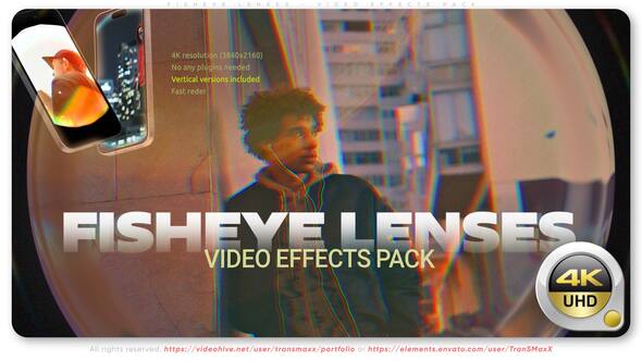 Fisheye Lenses - Video Effects Pack Elements template preview