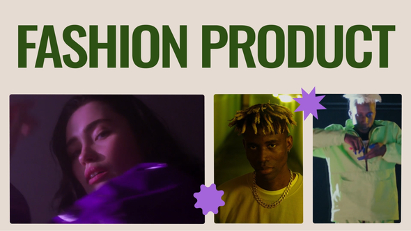 Fashion Product Presentation Video Displays template preview