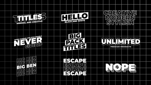 Titles V3.0 | AE Titles template preview